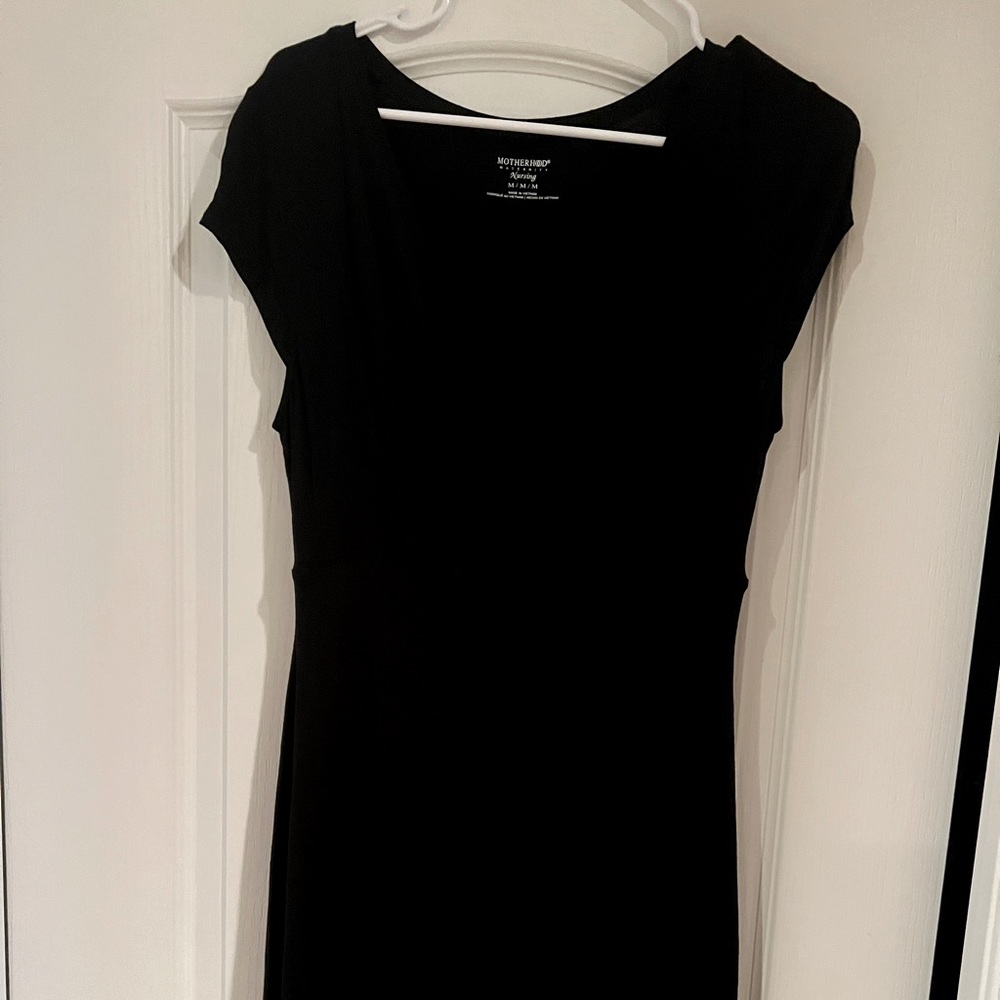 Motherhood Black Nursing Dress